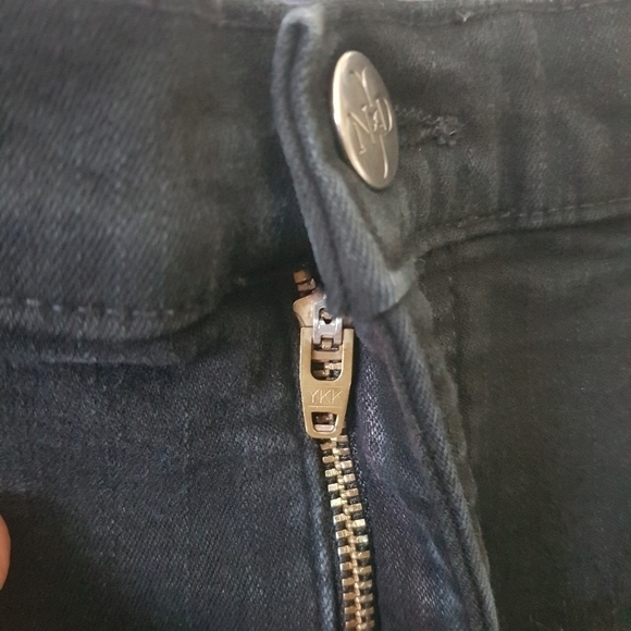 NYDJ Lift Tuck Technology High Rise Straight Leg Black Denim Jeans - Picture 6 of 11